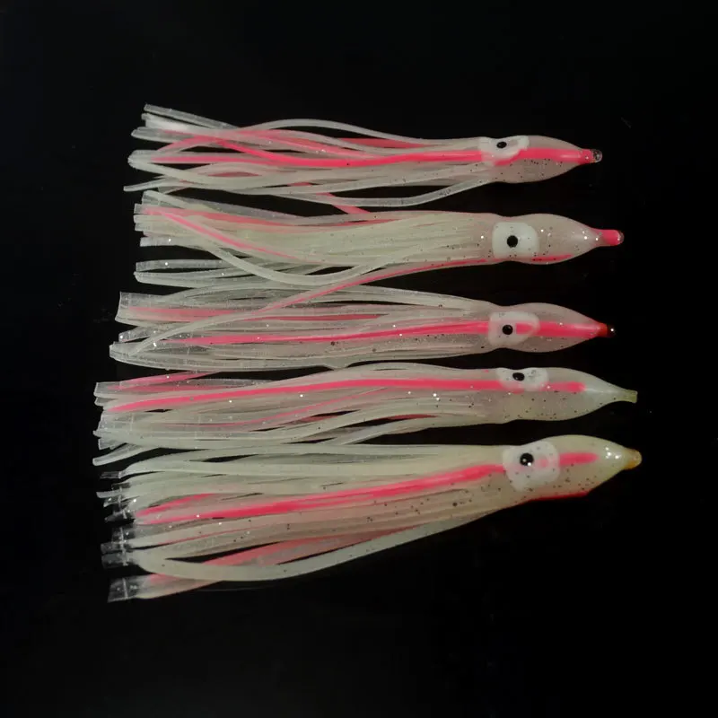 5-Pack Soft Fishing Lures – Biomimetic Design With Ultra-Sharp Hooks, For Bass, Trout, Salmon In Fresh & Saltwater