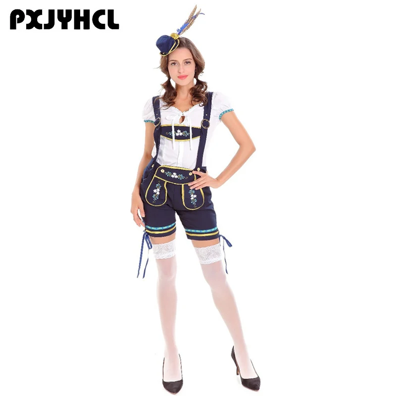 

Women Oktoberfest Costume Sexy Beer Carnival Party Dance Clothes Bavarian Octoberfest Festival Adult Fancy Waiter Maid Cosplay