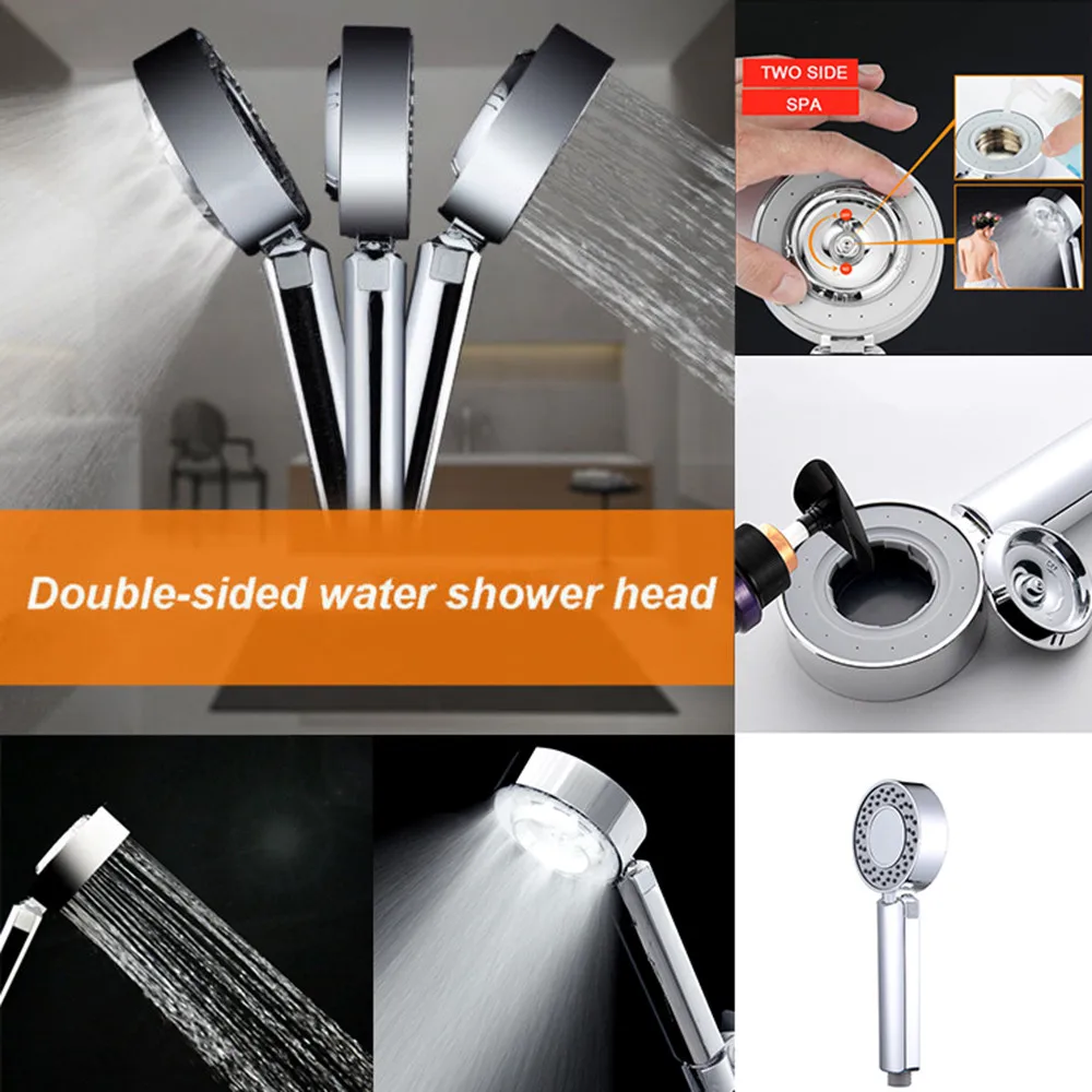 

Bathroom shower head hand-held double-sided adjustable shower head SPA pressure filter L626