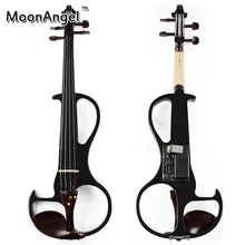 4/4 Черный ABS Электрический Скрипки Музыкальные инструменты хорошее качество струнный инструмент подходит для начинающих и музыка любителей
