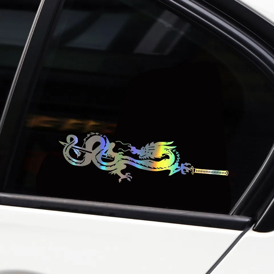 Anycuros Dragon Creative Decor Car Sticker Motorcycle Vinyl 19.1cm5 (10)