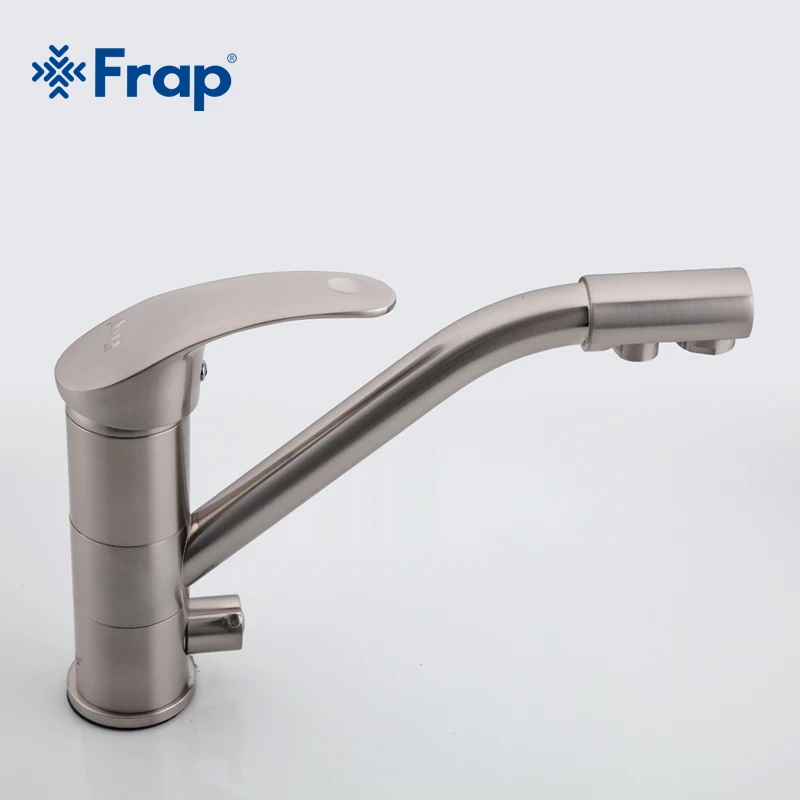  FRAP Kitchen Faucet nickel brushed 360 rotation kitchen sink faucet with filtered water mixer taps  - 32972479654