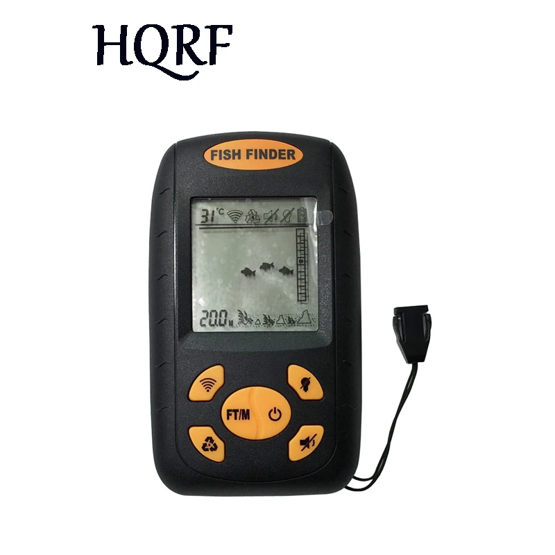 

100M Portable Sonar LCD Fish Finder Equipment Wireless Depth Fish Finder With English Manual Alarm Fishing Tackle