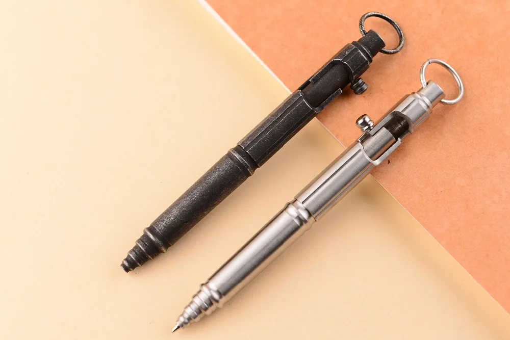 Шариковая ручка-болт ручной работы, оружие для самообороны, EDC шестерня, подарок другу для письма, брелок, аксессуар, Прямая поставка, Наружная ручка для ключей