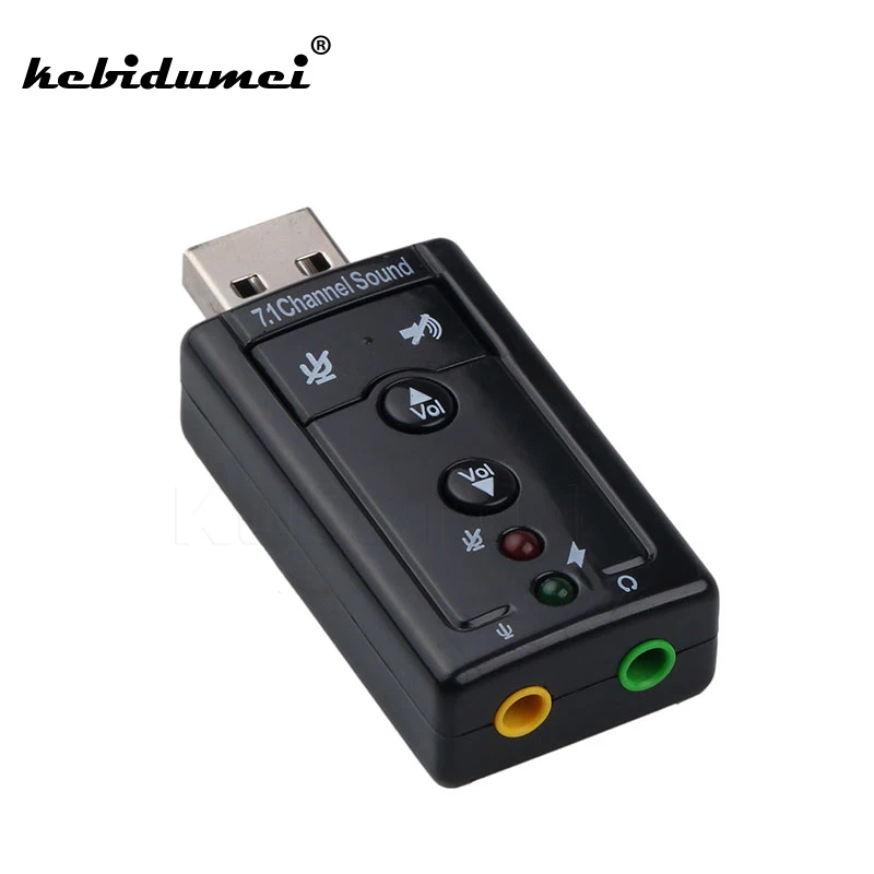 

Mini External USB 2.0 Sound Card 7.1 Channel 3D Virtual 12Mbps Audio Mic Speaker Adapter Microphone 3.5mm Jack Stereo Headset