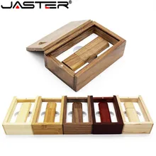 JASTER деревянный USB+ коробка USB флеш-накопитель ручка драйвер Флешка 4 ГБ 16 ГБ 32 ГБ 64 Гб карта памяти USB creativo персональный логотип