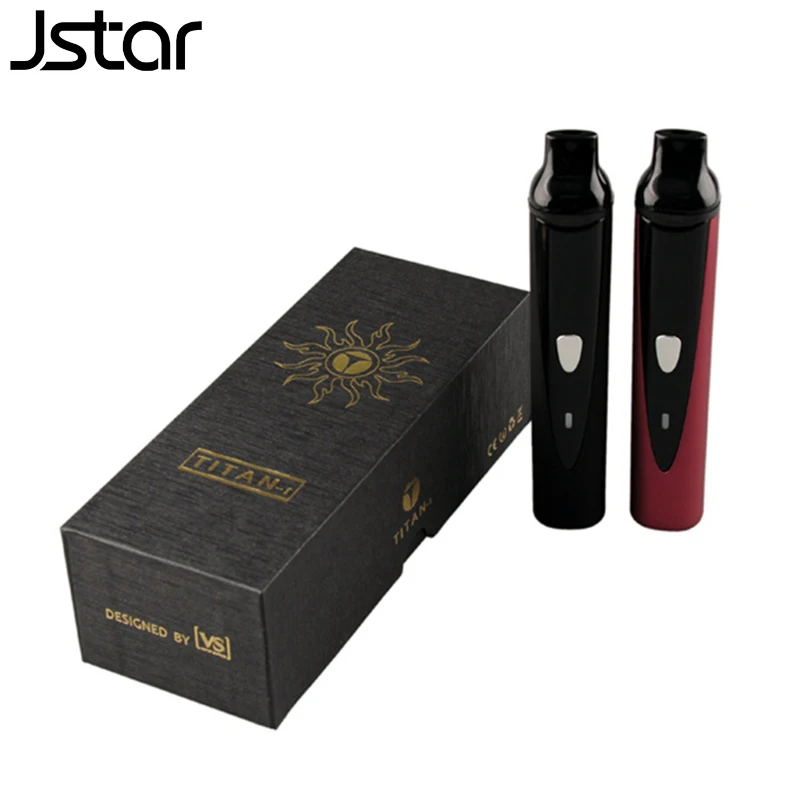 Jstar Titan I dry herb vaporizer electronic cigarette Titan 1 temp contorl 2200mah herbal dry wax vape pen Titan 2 Wax