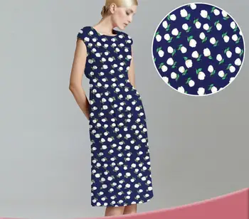 

2Meter Printing Rose Flower Fabric For Apparel Sewing Fashion Women's Dheongsam Wedding Dress Diy Doll