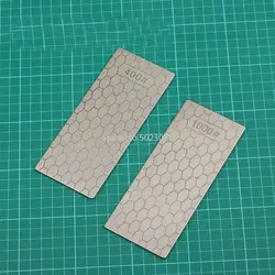 2 шт. Новый 150*60*2 мм Двусторонняя 400/1000 Кухня Ножи diamond Plate шт точильный камень заточка системы 400/1000 Грит