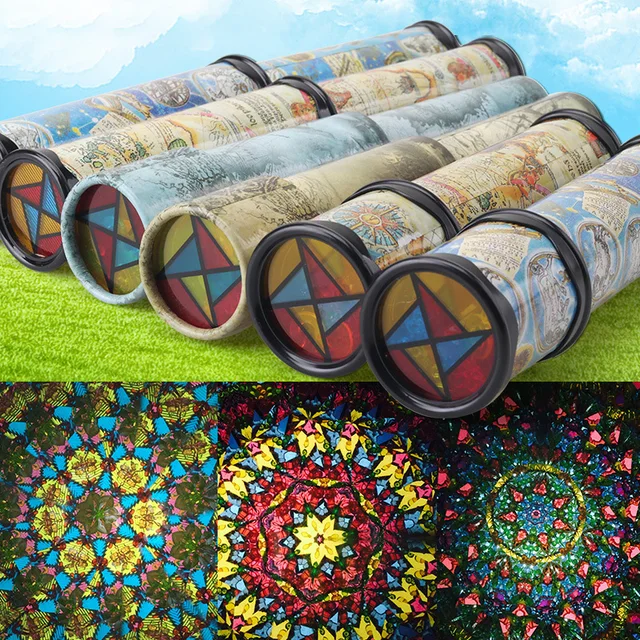 Scalable Rotation Kaleidoscope 30cm Magic Changeful Adjustable Fancy Colored World Toys For Children Autism Kid Puzzle Toy 2