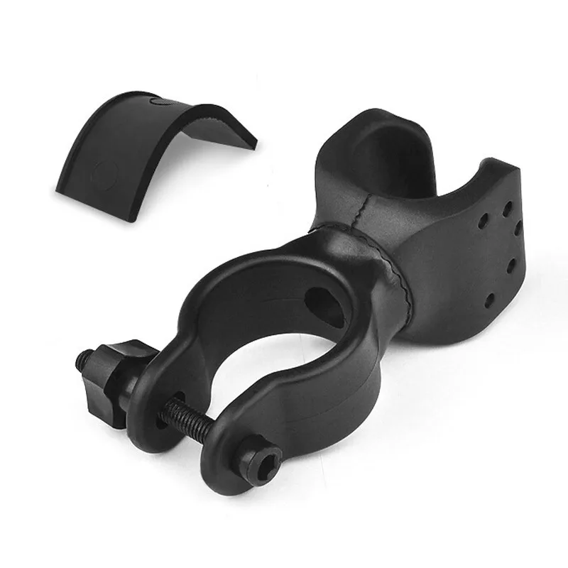 

360 Degree rotating front light frame bicycle flashlight universal clip bracket light flashlight