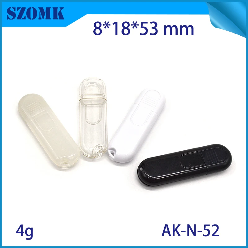 szomk plastic box for electronic usb control box diy small usb stick enclosure project box plastic housing usb stick flash drive instrument case (2)