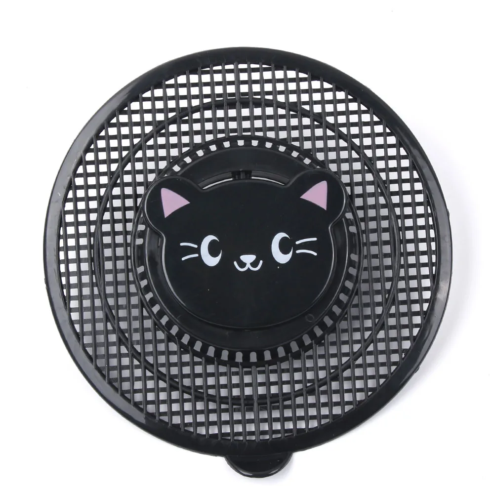 black Lovely Animal Sink Strainer Cute Bear Kitchen Bath Hair Catcher Trap Drain Filter Tool Cute Bear 1Pc
