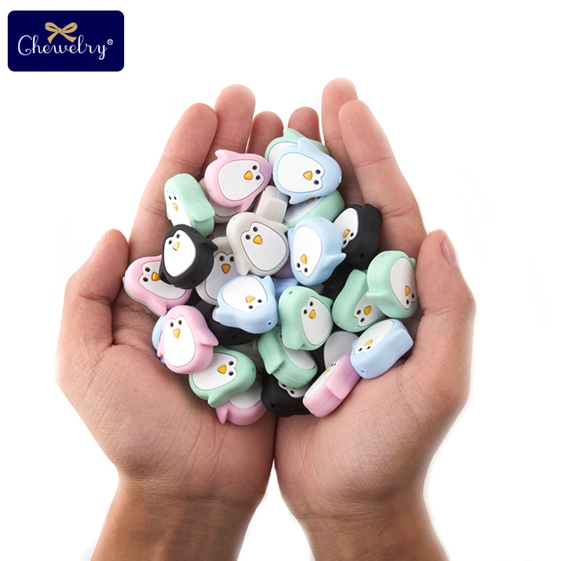 

3 Pc Baby Animal Silicone Teether Rodent Diy Baby Chewing Pacifier Pendant Food Grade Perle Silicone Beads Children'S Goods Toys
