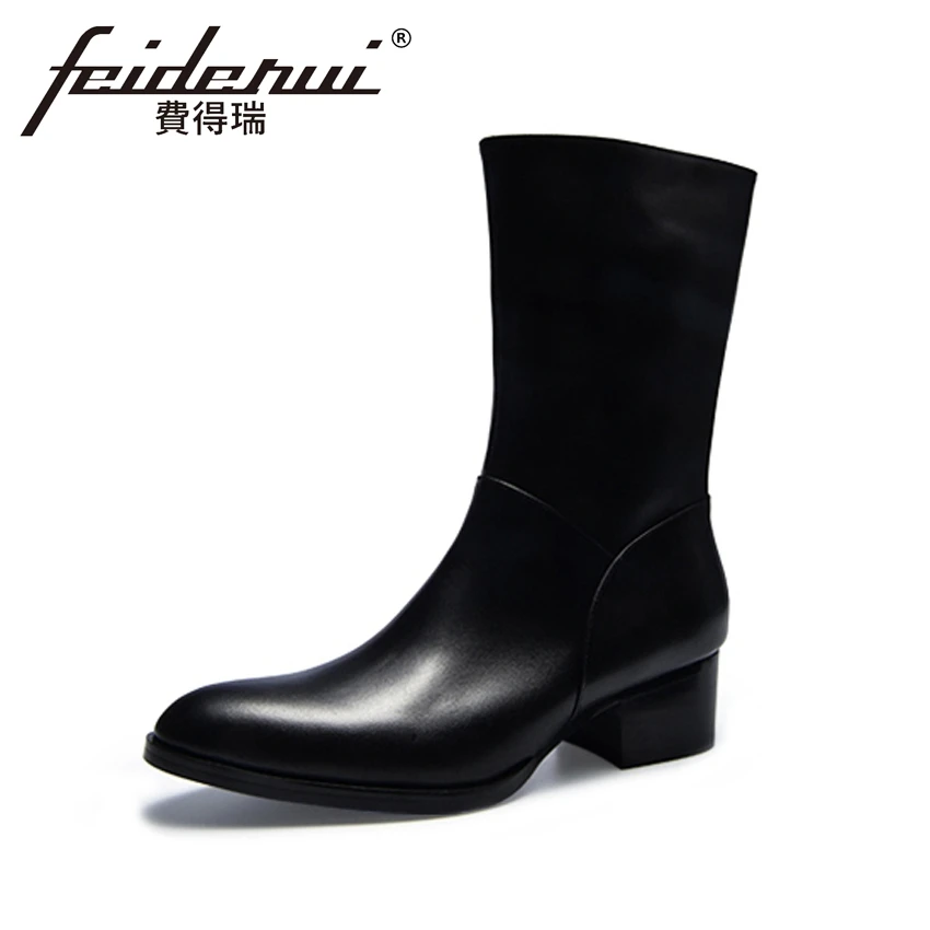 pointed toe motorcycle boots