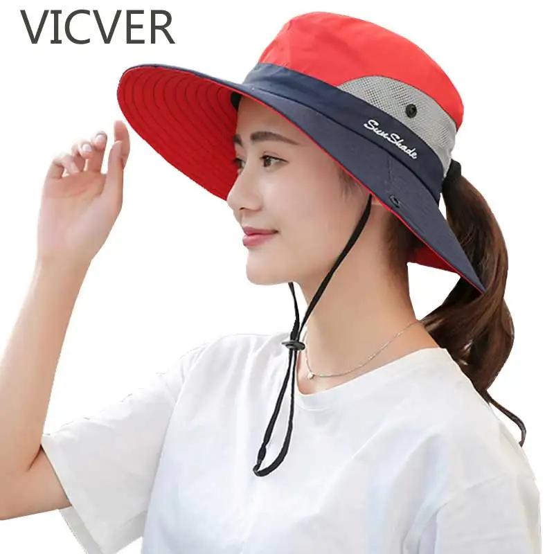 أحدث النساء في الهواء الطلق فوق البنفسجية حماية طوي قبعة الشمس الصيف واسعة حافة الصيد القبعات الرجال في الهواء الطلق بوب المشي كاب الأزياء ا...