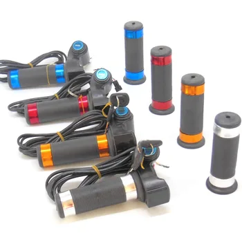 

EVFITTING Throttle for electric bike with ignition lock of 12V-84V with voltage display e-scooter Twist Throttle G101