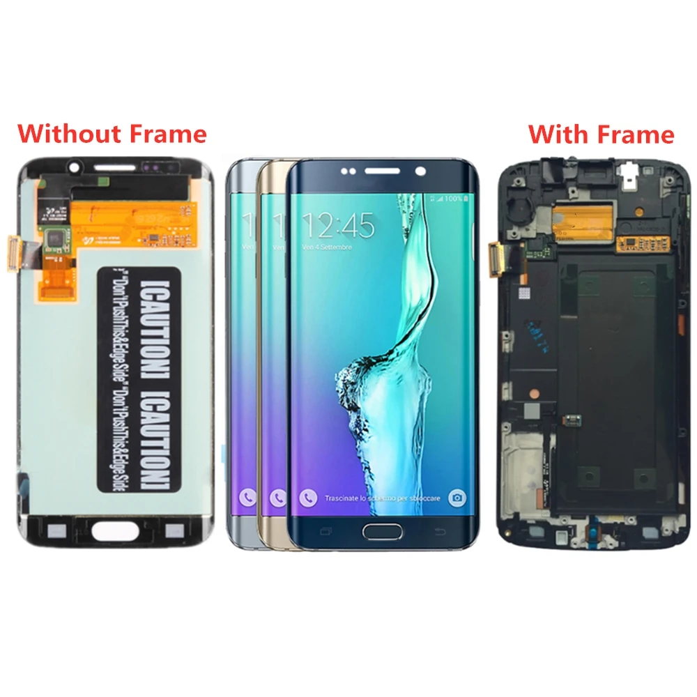 

For Samsung Galaxy S6 Edge G925V/G925P/G925T/G925I/G925F/G925A LCD Screen and Digitizer Assembly with Front Housing Replacement!