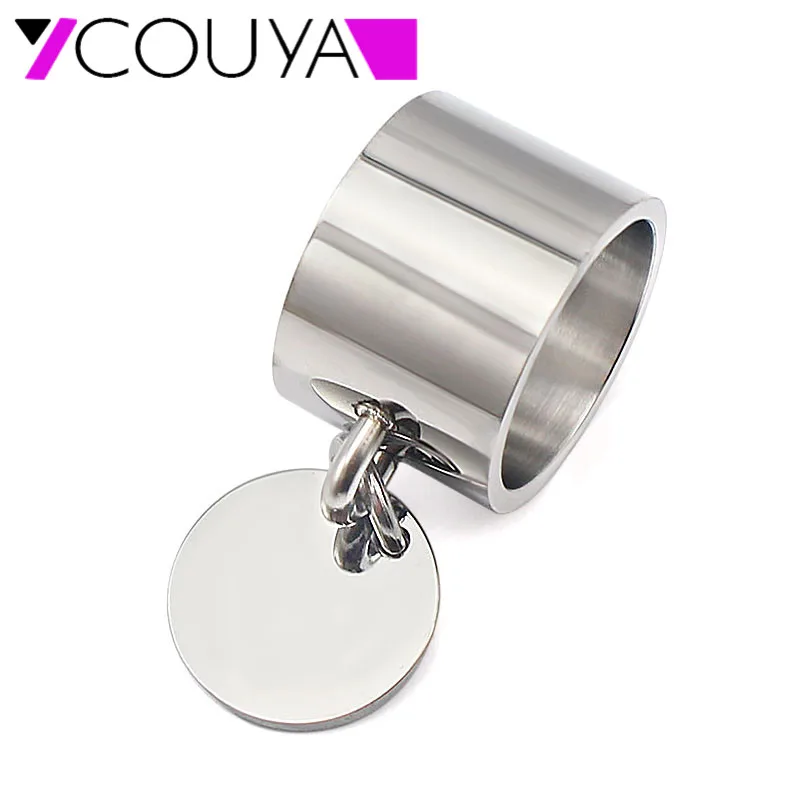 Fashion Silver Rings anillos Stainless Steel Big Party Charm Rings for Women FeMale boy High Quality Large Stock Wholesale