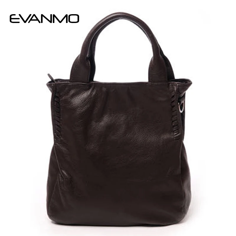 

100% Genuine Leather Women's Shoulder Bags Top Grade Ladies Shopping Handbags Soft Female Cowhide Purse Satchel Tote Bag E