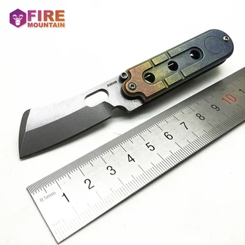 

BMT Bean Hunting Folding Knives Mini Butcher S35VN Blade Titanium Handle Survival SR Pocket Key Chain Camping Knife EDC Tools
