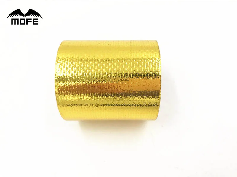 

MOFE 2"x5 Meter Roll SELF ADHESIVE REFLECT A GOLD HEAT WRAP BARRIER FOR HONDA//BMW All Intake pipe / Suction Kit