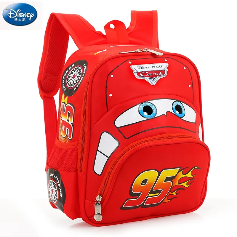  Disney cartoon car children backpack kindergarten girls boys 95 team backpack primary school studen - 33005303670