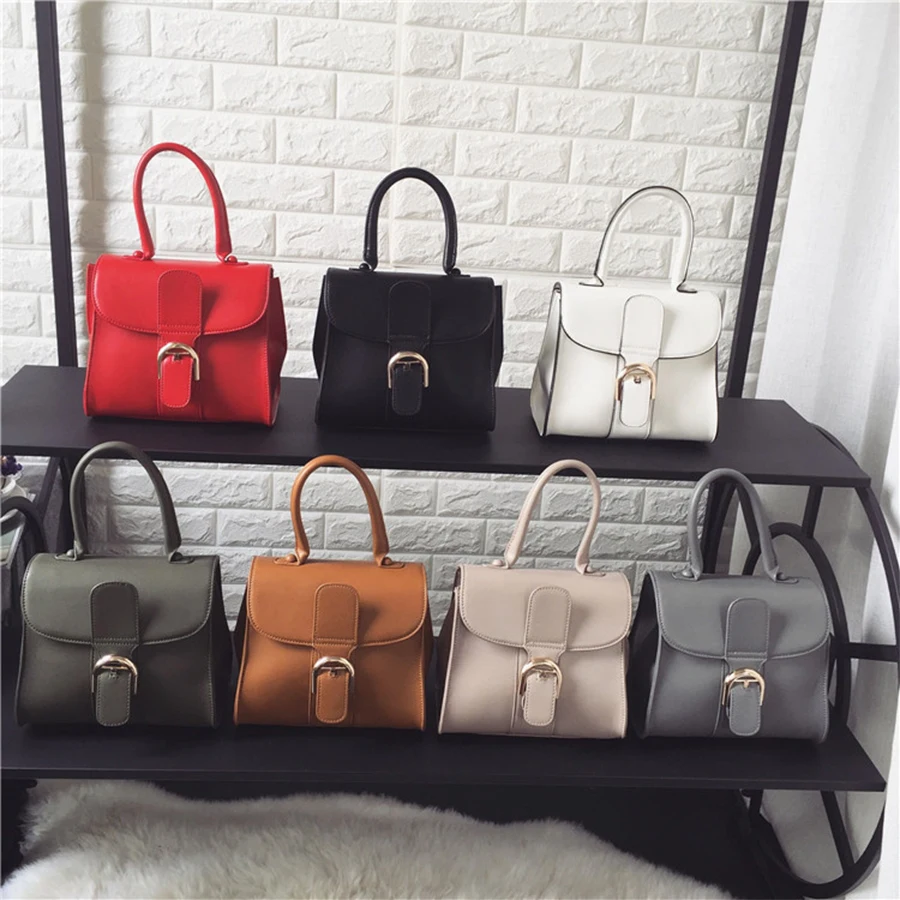 

Brand New Solid Color PU Leather Saddle Bag Women Designer Luxury Magnetic Buckle Shoulder Bag High Quality Travel Black Handbag