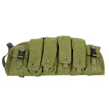 Outdoor Camouflage Tactical Vest Airsoft Ammo Chest Rig AK 47 Magazine Carrier Combat Military