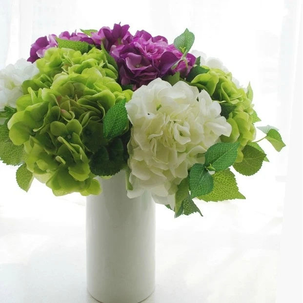 Silk Fl Arrangements For Home On Wanelo Roses Artificial Flowers Silk Flower Rose Wedding Centerpiece Pomander Bouquet Party Decorations Cherry Blossom