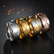 Роскошное дизайнерское кольцо с крестиком для модных женщин, 4 цвета, Брендовое кольцо из нержавеющей стали для подарка, обручальное ювелирное изделие