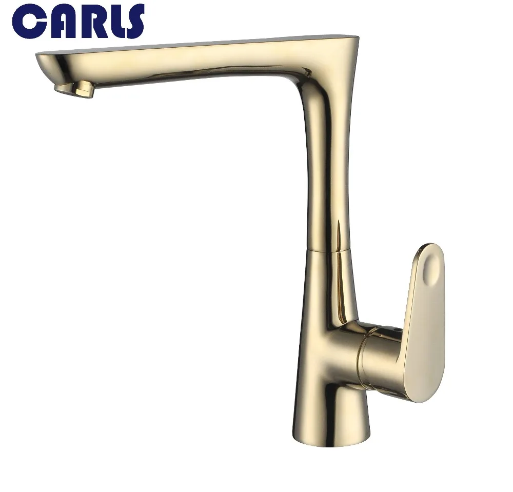 

Bathroom washbasin European style retro antique copper bathroom, hot and cold water faucet, single hole single basin faucet