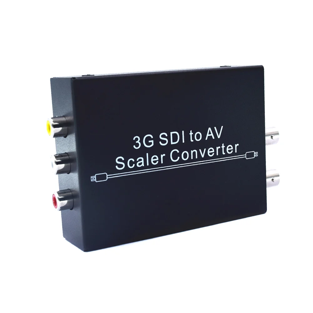 

3G SDI to 3-RCA AV Scaler Converter Adapter SD-SDI HD-SDI 3G-SDI 2.97Gbps JLRJ88