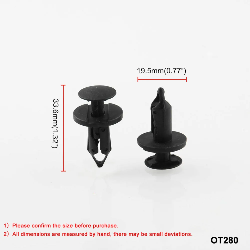 8mm Hole OEM DRIVE RIVET UNIVERSAL N//A For all makes of car