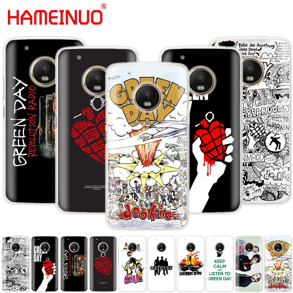 

HAMEINUO GREEN DAY DOOKIE AMERICAN case phone cover For Motorola Moto X4 E4 C G6 G5 G5S G4 Z2 Z3 PLAY PLUS