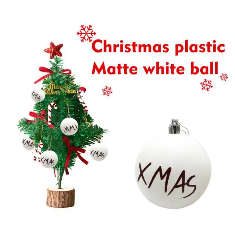 

DIY White Christmas Tree Decor Ball Hanging Ornaments Craft for Home Holiday Party