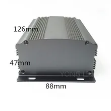 20 шт алюминиевый корпус 88*47-126 мм алюминиевый корпус контроллера питания корпус переключателя питания