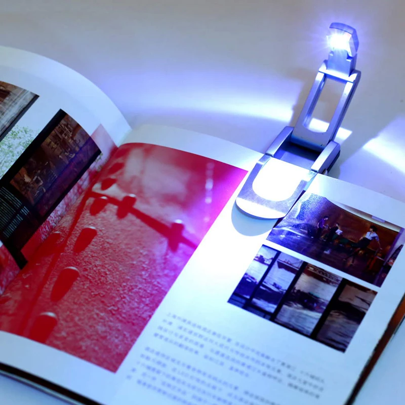 5Pcs Search Black Flexible Folding LED Clip On Reading Book Light Lamp For Reader Kindle Robotic