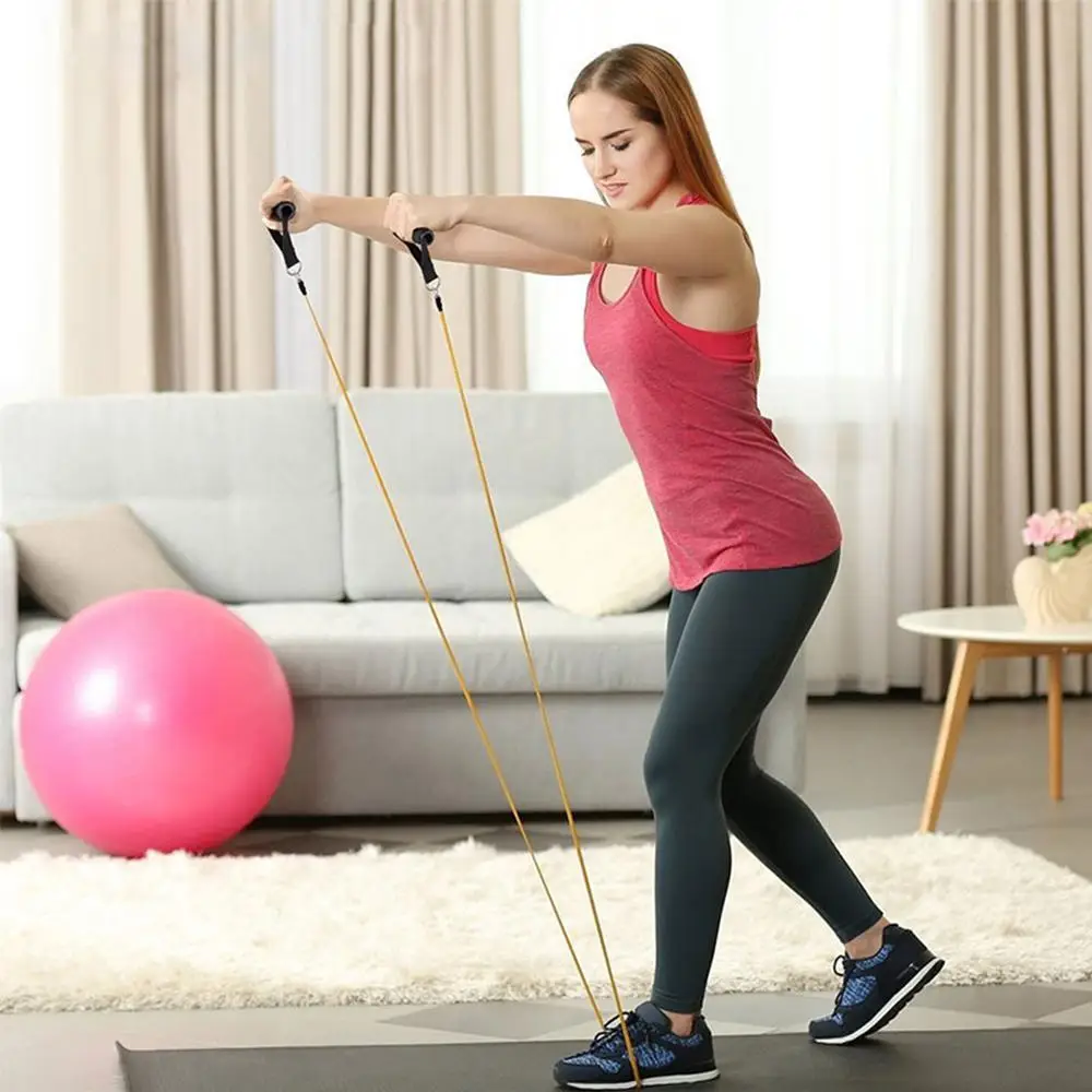 11pcs/Set Resistance Bands Hanging belt Set Multifunctional Training Equipment Rubber Band Belt Gym Equipment