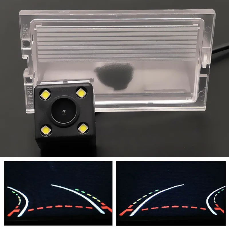 Интеллектуальная динамическая траектория треков Автомобильная камера заднего вида для Land Rover Discovery 2 3 4 Range Rover Sport freelander LR2 LR3 - Название цвета: Dynamic Trajectory
