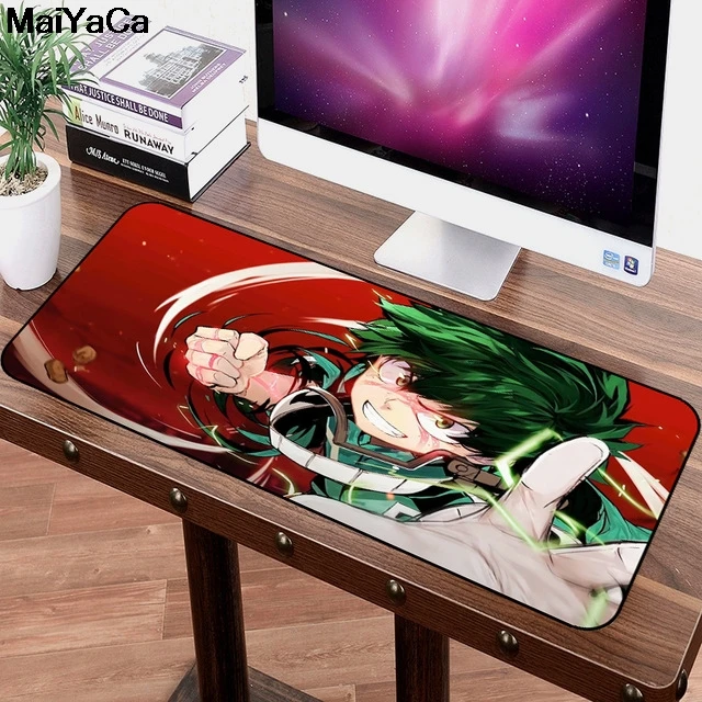 MaiYaCa 70x30 см большой коврик для мыши игровой скоростной мой герой Academi Bakugou Katsuki OCHACO