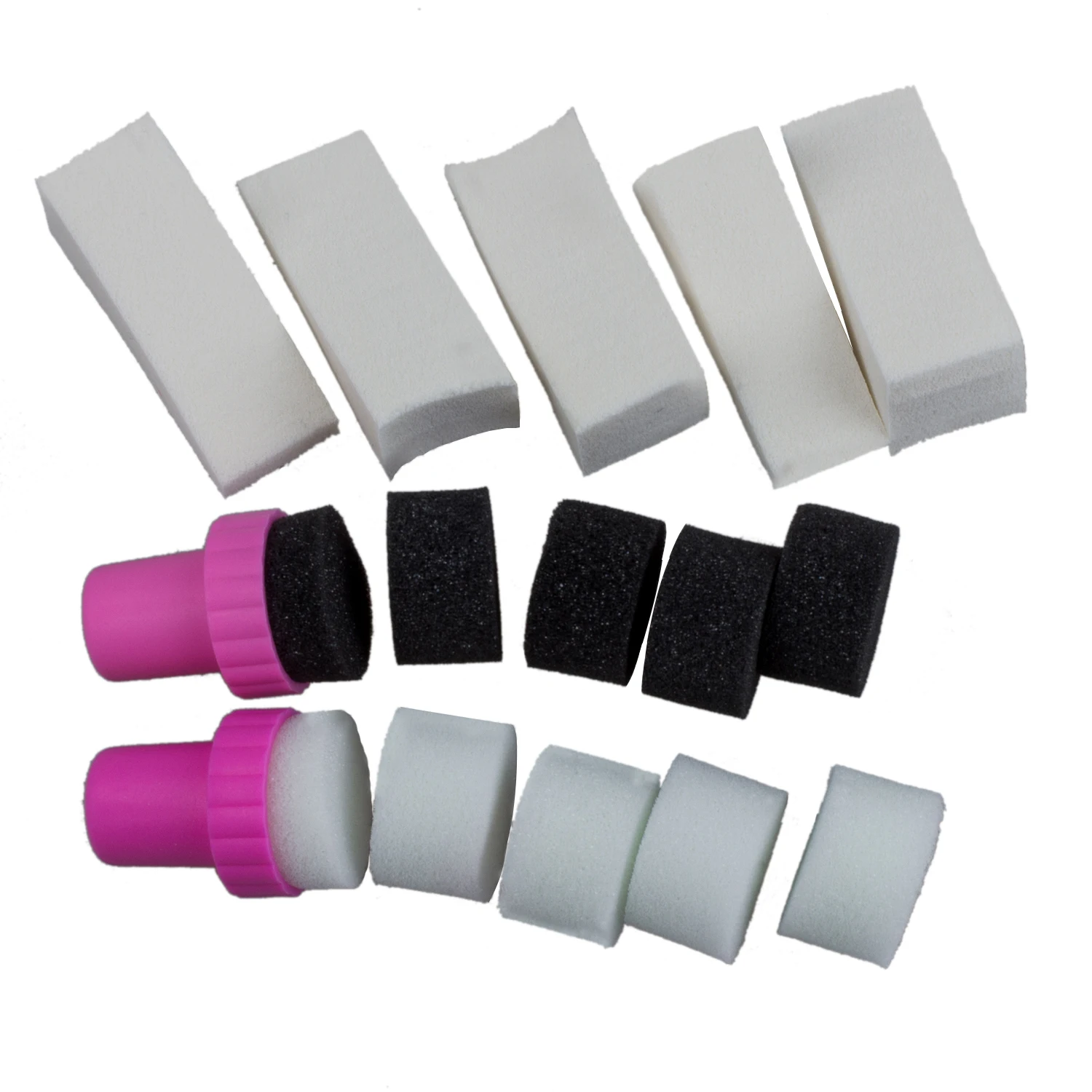 

1 Set Nail Art Sponge Stamp Stamping Polish Template Transfer DIY Manicure Tool