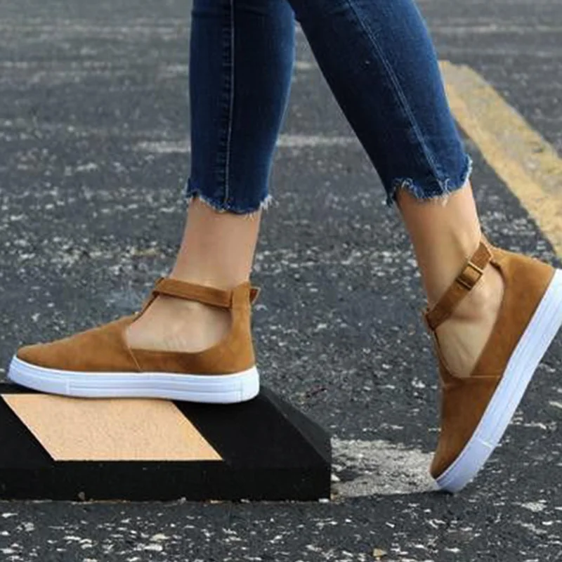 

Plus Size 36-43 Women Loafers Shoes 2018 Casual Round Toe Women'S Flats Footwear Hollow Shoes Tenis Feminino 7N0366