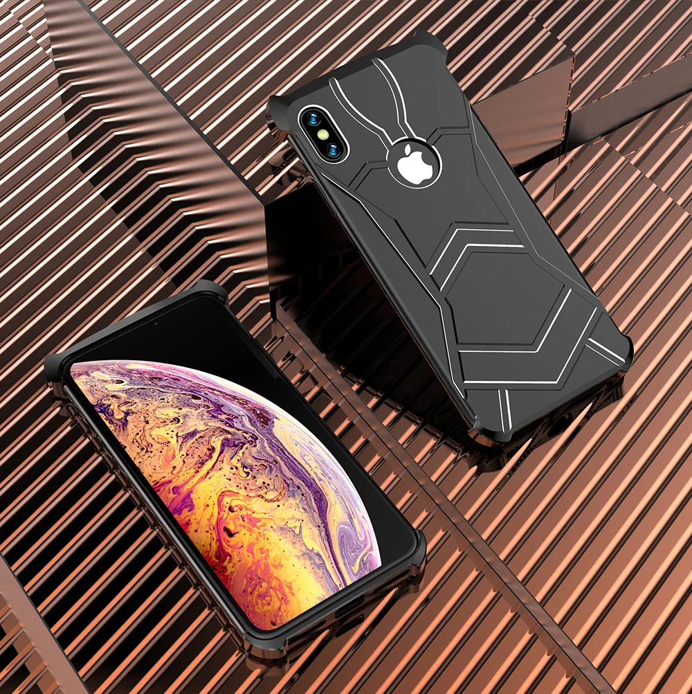 Роскошные чехлы для телефонов R-Just Panther для iPhone XR XS X XS MAX 7 8 Plus ультра тонкий магнитный адсорбционный металлический чехол для iPhone8