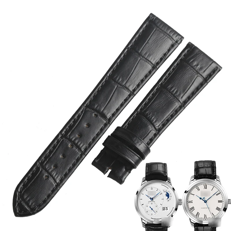 

Ремешок WENTULA из натуральной телячьей кожи для часов Glashutte, браслет из натуральной воловьей кожи, с изображением лунного пейзажа MATIC, оригинал