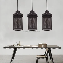 Лофт ретро металлический сетчатый подвесной светильник Эдисона винтажный подвесной светильник Промышленный потолочный светильник для кафе бар зал балкон галерея коридор