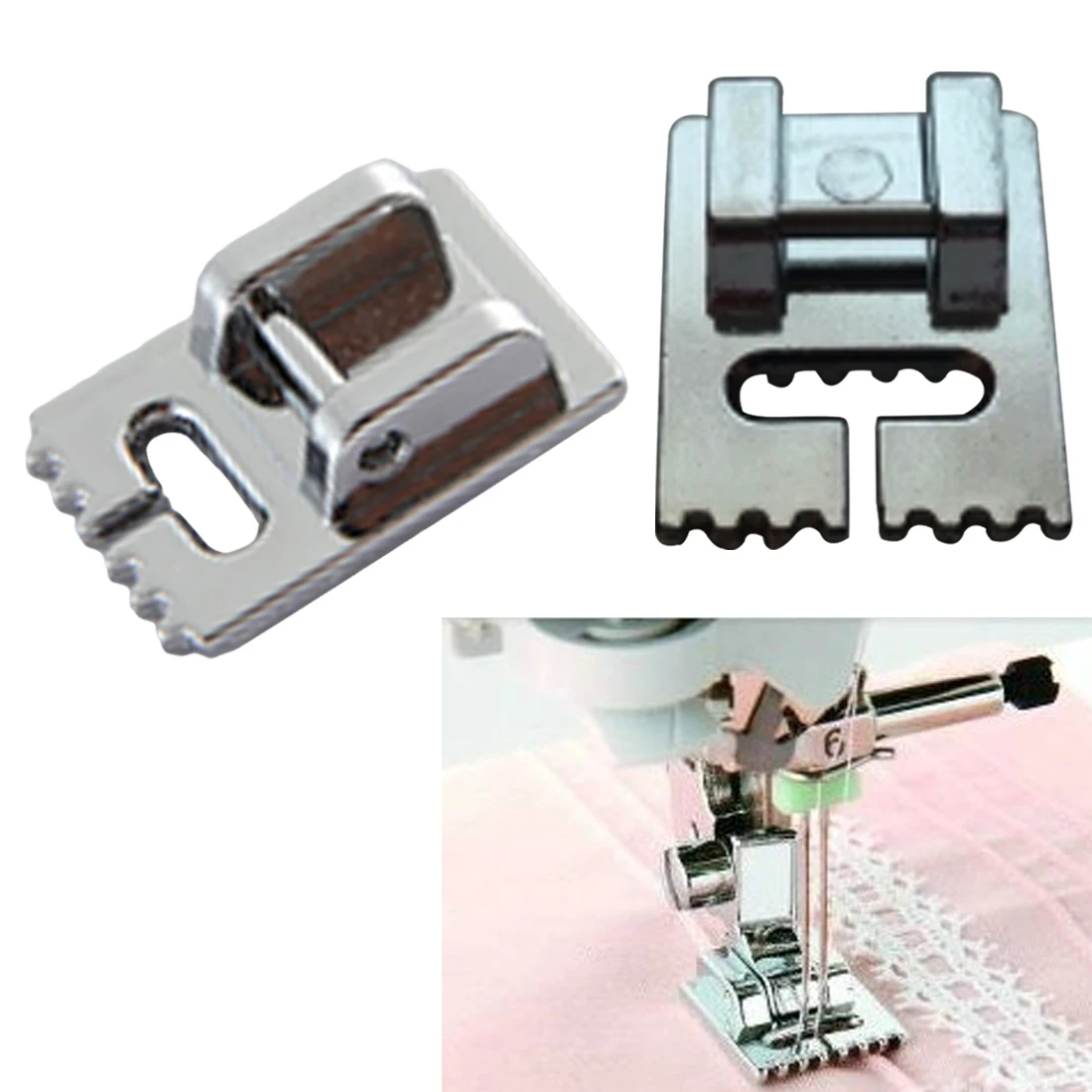 

Sewing Machine Accessories 5/7/9 Grooves Sewing Machine Foot Making Pleat Tank Presser Feet for Janome Singer etc for Household