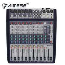 MS-122U Профессиональный 12-микшер каналов 6-ти канальный XLR сбалансированный подойдет как для повседневной носки, так вход+ 3 стерео вход звуковая карта с интерфейсом USB 48 V 16DSP цифровые эффекты