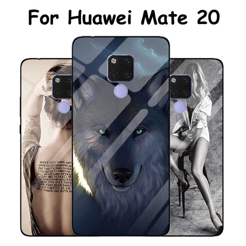 Стеклянный чехол для Mate 20 6 53 дюйма из закаленного стекла сексуальной леди Huawei Mate20