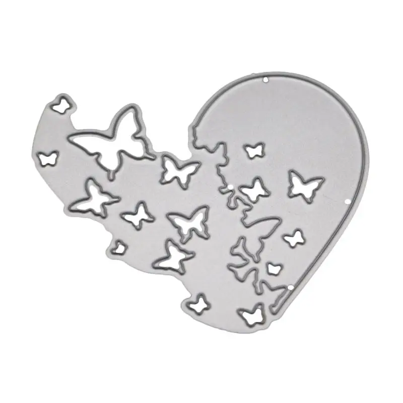 Heart Butterfly Metal Cutting Dies Stencil DIY Scrapbooking Album Stamp Paper Card Embossing Craft Decor | Дом и сад